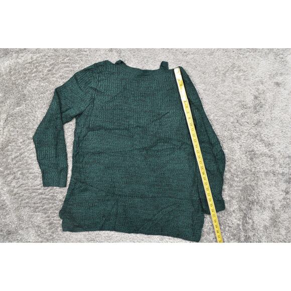 Torrid Plus Size 2 Green Acrylic Pullover Sweater V Neck Long Sleeve - Picture 6 of 8